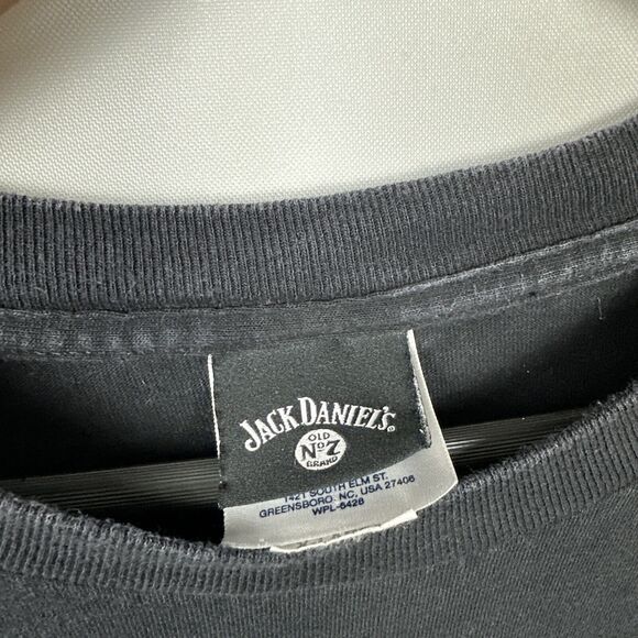 Jack Daniels Wrangler men’s size XL western bull Graphic Crew Neck - Picture 2 of 9